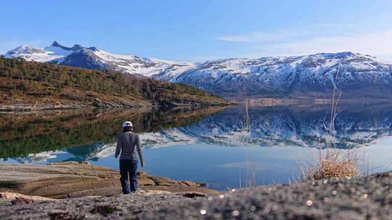 Reflection of mountains