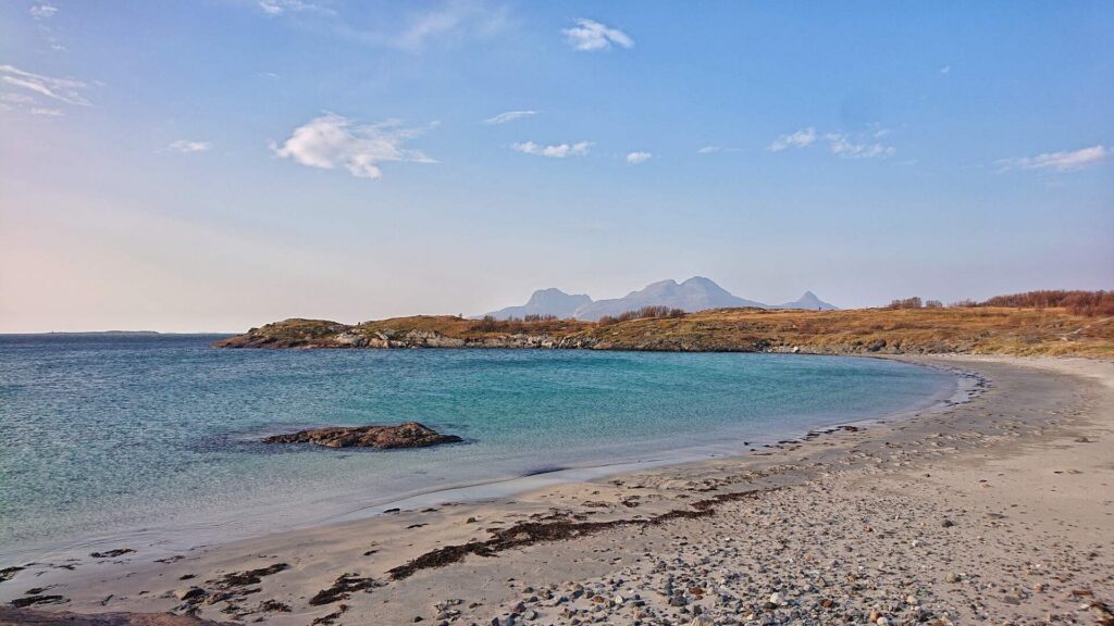 Beautiful arctic beach of Bodø