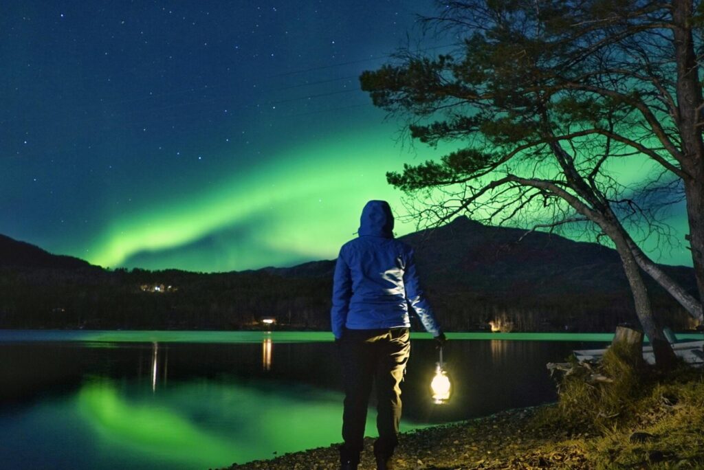 Northern lights (aurora borealis) in Bodø