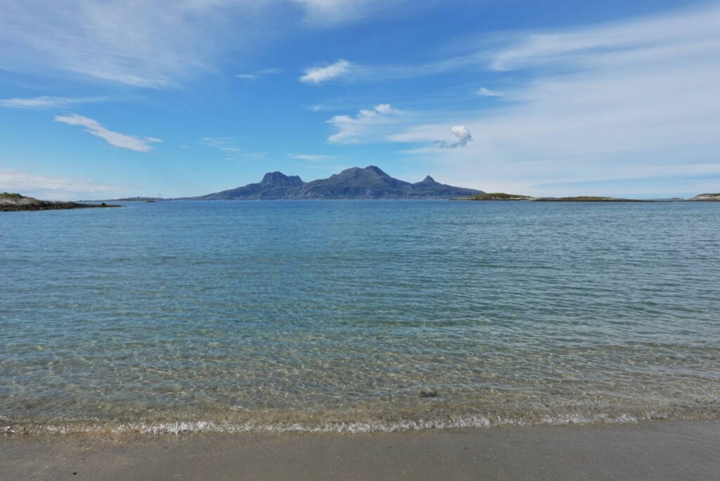 beautiful beach and landegode in bodø