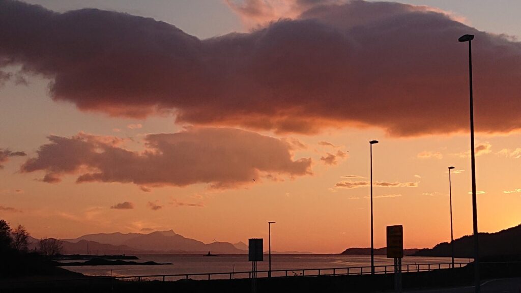 scenic bodø's sunset