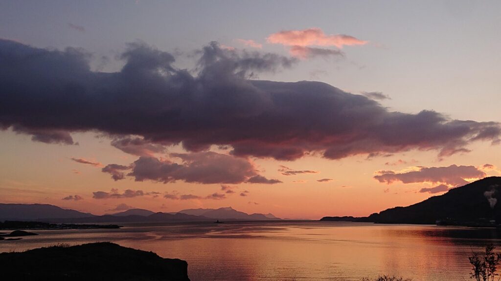 scenic bodø's sunset