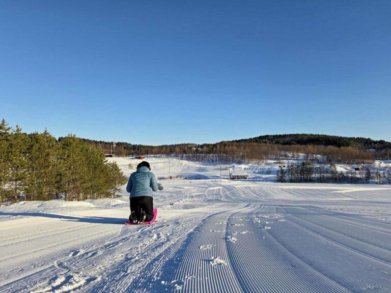 winter sledding in Bodø