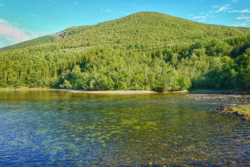 River to waterfall in Bodø